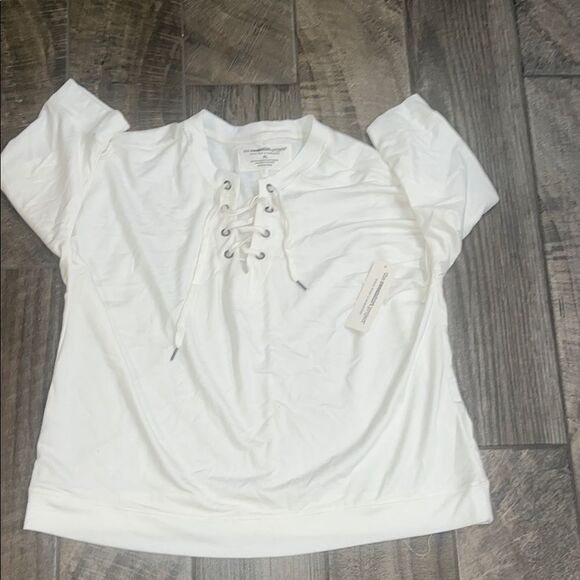 Cream Tie Front Blouse with Sailor Collar - Picture 1 of 4